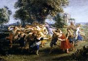 Peter Paul Rubens Dance of Italian Villagers Spain oil painting artist